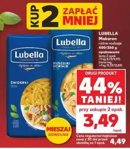 Kaufland LUBELLA Makaron różne rodzaje 400/350 g opakowanie oferta