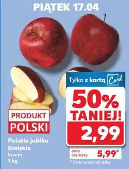 Kaufland Polskie jabłka Bialskie luzem 1 kg oferta