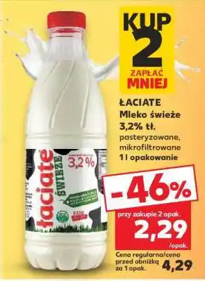 Kaufland ŁACIATE Mleko świeże 3,2% tł oferta