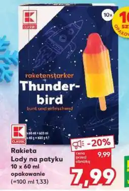 Kaufland Rakieta Lody na patyku oferta