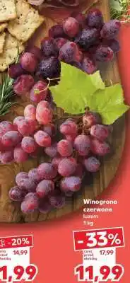 Kaufland Winogrona czerwone luzem 1 kg oferta