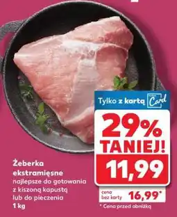 Kaufland Żeberka ekstra- mięsne oferta