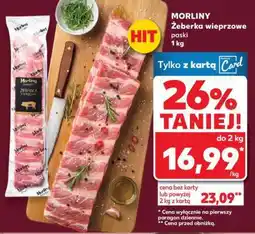 Kaufland MORLINY Żeberka wieprzowe paski 1 kg oferta