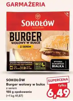 Kaufland Burger wołowy w bułce z serem oferta