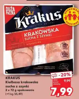 Kaufland KRAKUS Kiełbasa krakowska sucha z szynki oferta