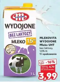 Kaufland MLEKOVITA WYDOJONE Mleko UHT oferta