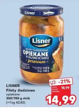 Kaufland LISNER Filety śledziowe opiekane oferta