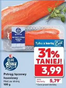 Kaufland Pstrąg tęczowy łososiowy filet ze skórą 100 g oferta