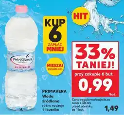 Kaufland PRIMAVERA Woda źródlana różne rodzaje 1l butelka oferta