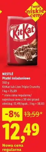 Lidl Płatki śniadaniowe NESTLÉ oferta