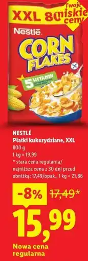 Lidl Płatki kukurydziane, XXL NESTLÉ oferta