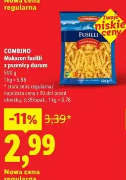 Lidl Makaron fusilli z pszenicy durum oferta