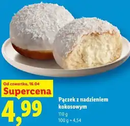Lidl Pączek z nadzieniem kokosowym oferta