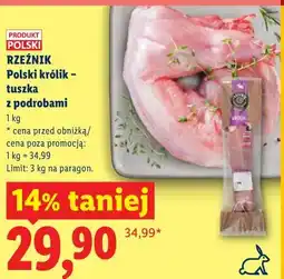 Lidl RZEŹNIK Polski królik - tuszka z podrobami oferta