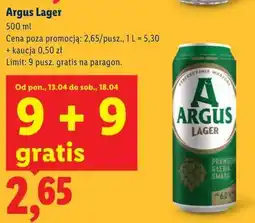 Lidl Argus Lager oferta