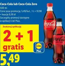 Lidl Coca-Cola lub Coca-Cola Zero oferta