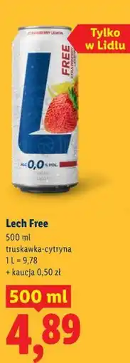 Lidl Lech Free truskawka-cytryna oferta