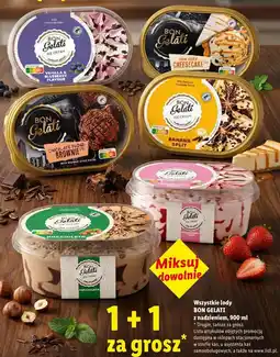 Lidl Wszystkie lody BON GELATI z nadzieniem oferta
