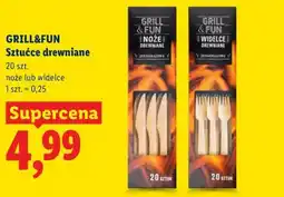 Lidl Sztućce drewniane oferta