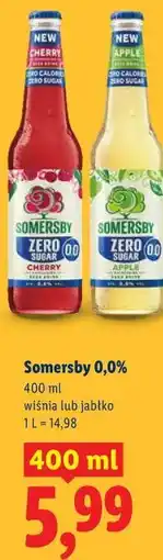 Lidl Somersby 0,0% wiśnia lub jabłko oferta