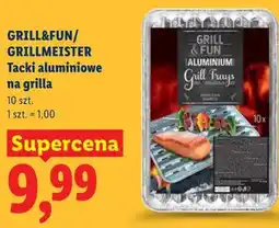 Lidl GRILL&FUN/GRILLMEISTER Tacki aluminiowe na grilla 10 szt oferta