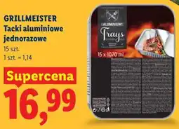 Lidl GRILLMEISTER Tacki aluminiowe jednorazowe 15 szt oferta