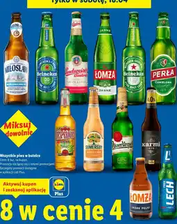 Lidl Wszystkie piwa w butelce oferta