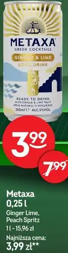 Żabka Metaxa Greek Cocktails Ginger & Lime Long Drink oferta