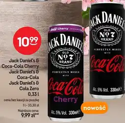 Żabka Jack Daniel's & Coca-Cola Cherry, Jack Daniel's & Coca-Cola, Jack Daniel's & Cola Zero oferta
