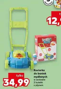 Kaufland Sporto Kosiarka do baniek mydlanych w zestawie 2 butelki z płynem oferta