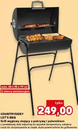 Kaufland COUNTRYSIDE LET'S BBQ Grill węglowy stojący z pokrywą i paleniskiem oferta