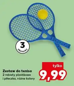 Kaufland Zestaw do tenisa 2 rakiety plastikowe i piłeczka, różne kolory oferta