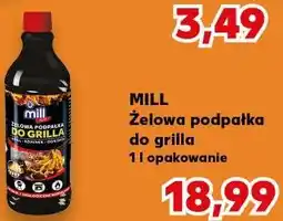 Kaufland MILL Żelowa podpałka do grilla 1 l opakowanie oferta
