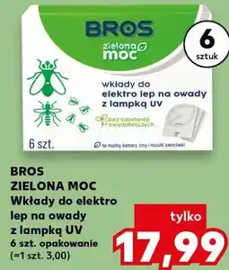 Kaufland BROS ZIELONA MOC Wkłady do elektro lep na owady z lampką UV 6 szt oferta