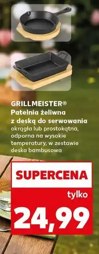 Kaufland GRILLMEISTER Patelnia żeliwna z deską do serwowania oferta