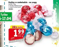 Prim Market Praliny w czekoladzie - na wagę o smaku kokosowym, z całymi orzechami oferta