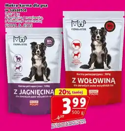 Prim Market Karma dla psa mokra w saszetce z jagnięciną i marchewką, z wołowiną i marchewką oferta