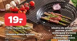 Netto Tacka stalowa na grilla wym. 41x28,5x2 cm Składana patelnia grillowa ø 25 cm wym. 53,5x30,5x7,5 cm oferta