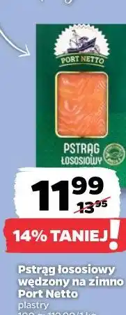 Netto Pstrąg łososiowy wędzony na zimno Port Netto plastry oferta