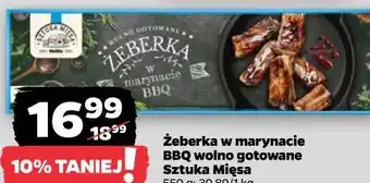 Netto Żeberka w marynacie BBQ wolno gotowane Sztuka Mięsa oferta