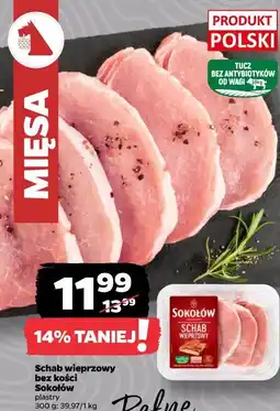 Netto Schab wieprzowy bez kości Sokołów plastry oferta