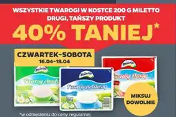 Netto WSZYSTKIE TWAROGI W KOSTCE 200 G MILETTO oferta