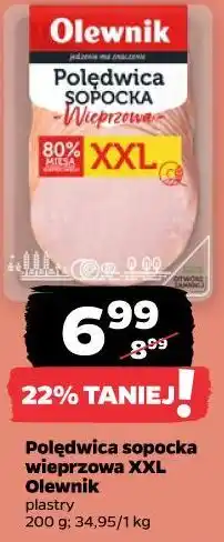 Netto Polędwica sopocka wieprzowa XXL Olewnik plastry oferta