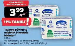 Netto Twaróg półtłusty mielony 3-krotnie maluta oferta