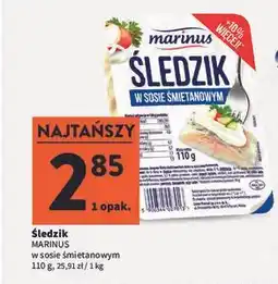 Intermarche Śledzik MARINUS w sosie śmietanowym oferta