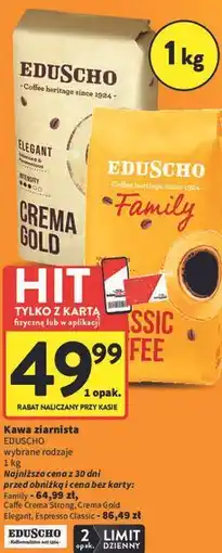 Intermarche Kawa ziarnista EDUSCHO wybrane rodzaje oferta