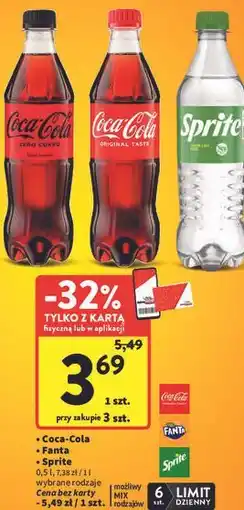 Intermarche Coca-cola, Fanta, Sprite oferta