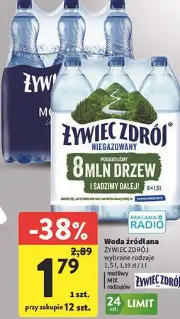 Intermarche Woda źródlana ŻYWIEC ZDRÓJ oferta
