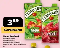 Netto Napój Tymbark (jabłko-mięta, jabłko-wiśnia, jabłko-brzoskwinia, pomarańcza-brzoskwinia) oferta