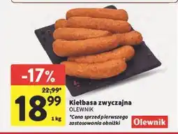 Intermarche Kiełbasa zwyczajna OLEWNIK oferta
